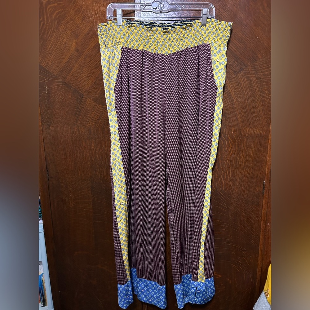 Aerie wide leg boho lounge pants size XXL - repaired on the seat